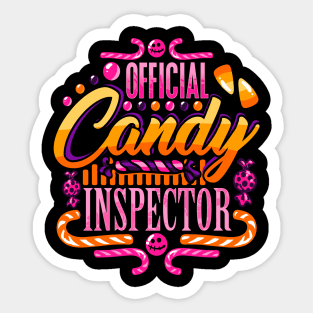 Halloween Official Candy Inspector Sticker